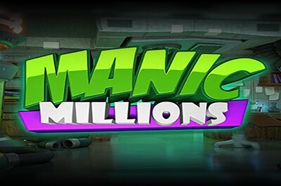 manic millions slot logo