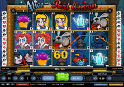Играть бесплатно в игровой автомат Alice and Red Queen
