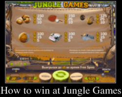 How to win at Jungle Games