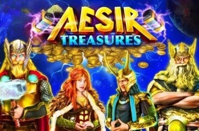 aesir treasures slot logo