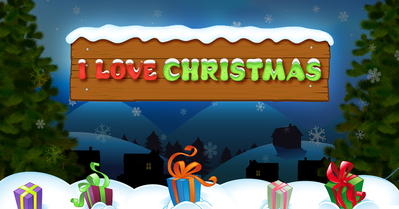 i love christmas slot logo