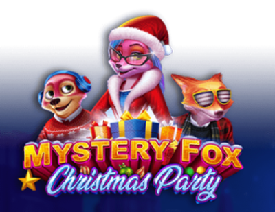 mystery fox christmas party fox slot logo