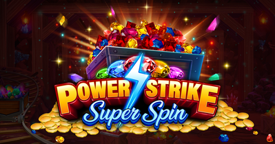 power strike super spin slot logo