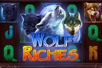 wolf riches slot logo