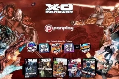 x o manowar slot logo