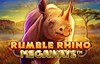 rumble rhino megaways slot logo