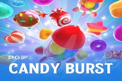 candy burst slot logo