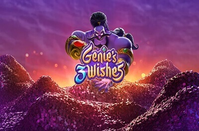 genies three wishes slot logo