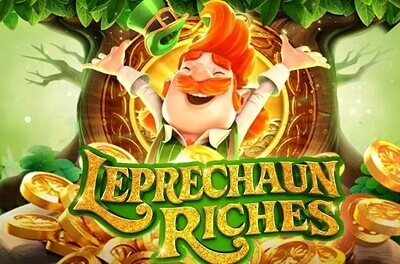 leprechaun riches slot logo