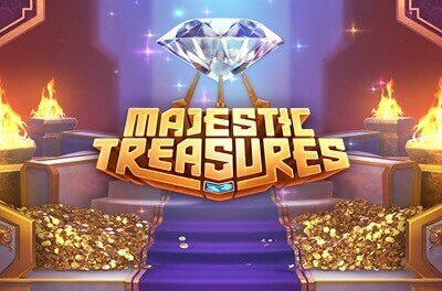 majestic treasures slot logo