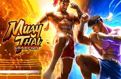 muay thai champion slot logo