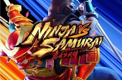 ninja vs samurai slot logo