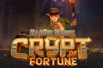 raiders jane crypt of fortune slot logo