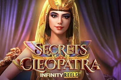 secrets of cleopatra infinity reels slot logo