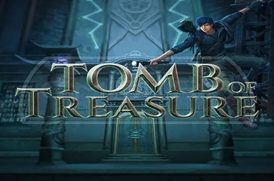 tomb of treasure slot logo