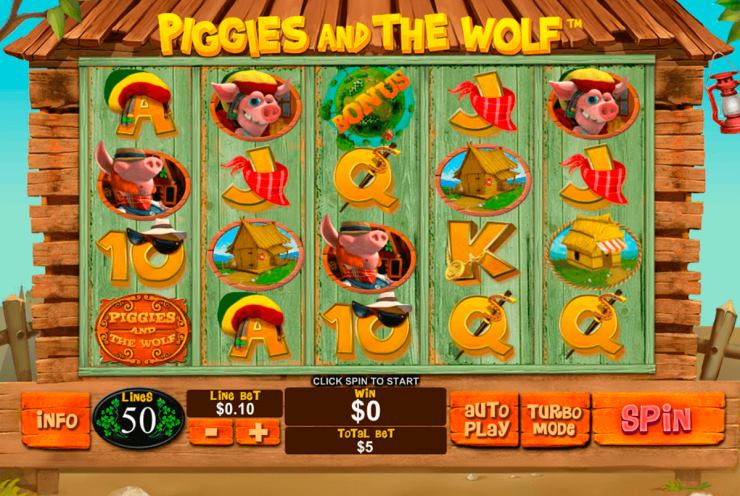 piggies and the wolf pokies