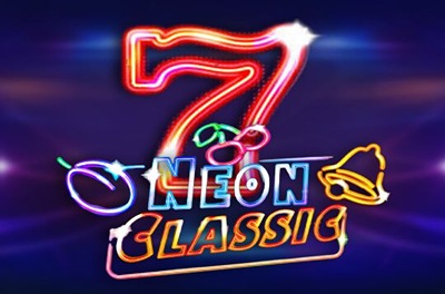 neon classic slot logo