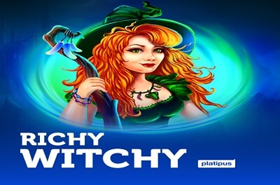 richy witchy slot logo