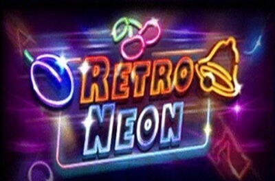 retro neon logo