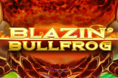 blazin bullfrog slot logo