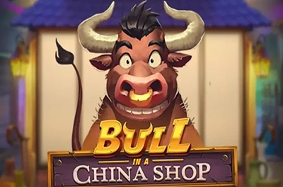 bull in a china shop slot logo