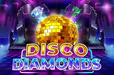 disco diamonds slot logo