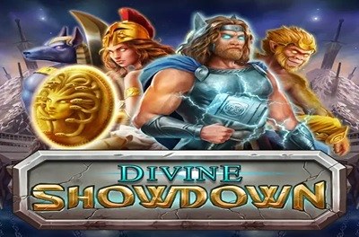 divine showdown slot logo