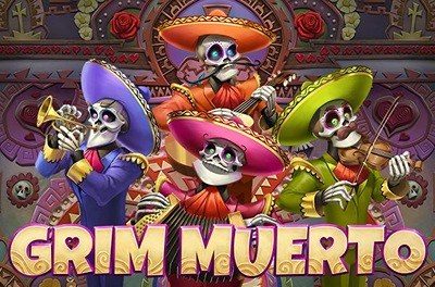 grim muerto slot logo