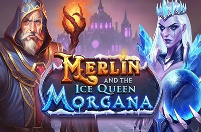 merlin and the ice queen morgana slot logo