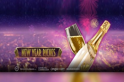 new year riches slot logo