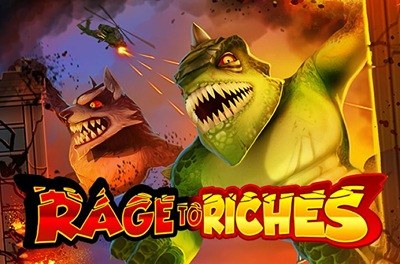 rage to riches slot logo