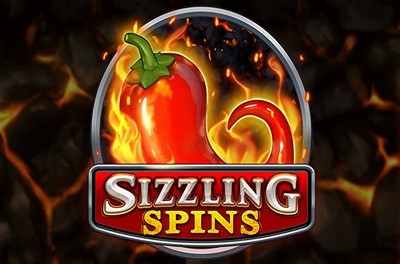 sizzling spins slot logo