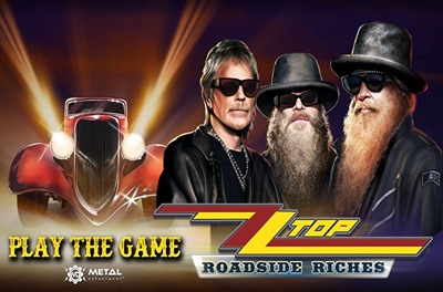 zz top roadside riches slot logo