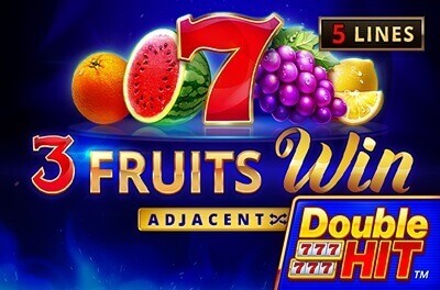 3 fruits win double hit slot logo