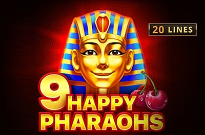 9 happy pharaohs slot logo