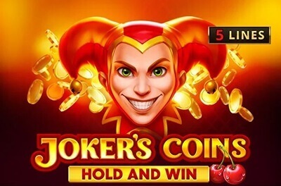 jokers coins hold and win slot logo