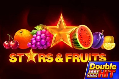 stars fruits double hit slot logo