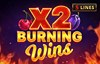 burning wins x2 slot logo