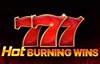 hot burning wins slot logo