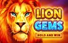 lion gems hold and win slot logo