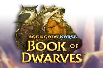 age of the gods norse book of dwarves slot logo