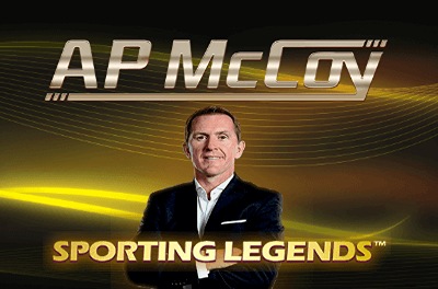 ap mccoy sporting legends slot logo