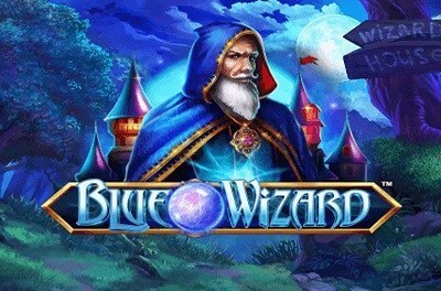 blue wizard slot logo