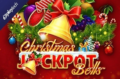 christmas jackpot bells slot logo