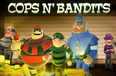 cops n bandits slot logo