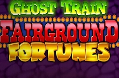 fairground ghost train fortunes slot logo