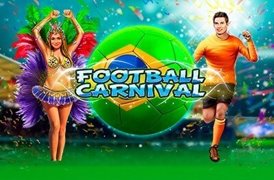 football carnival slot logo