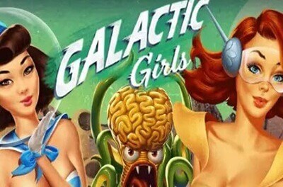 galactic girls slot logo