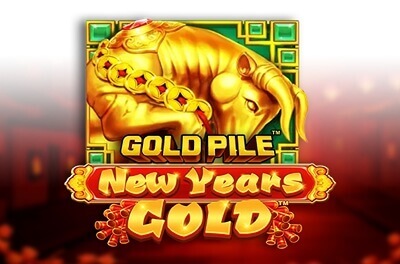 gold pile new years gold slot logo