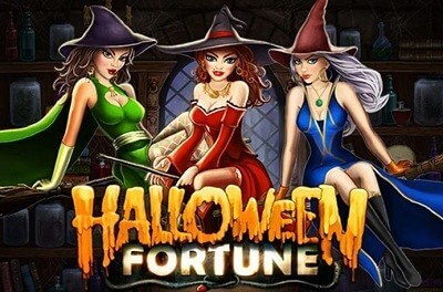 halloween fortune slot logo